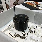 Chanel Lambskin Small Vanity Bag with Chain In Black AP2193 Size 9x10x10cm - 1