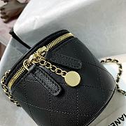 Chanel Lambskin Small Vanity Bag with Chain In Black AP2193 Size 9x10x10cm - 6