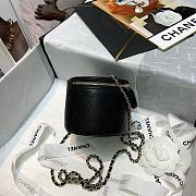Chanel Lambskin Small Vanity Bag with Chain In Black AP2193 Size 9x10x10cm - 5