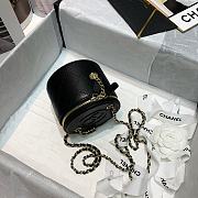 Chanel Lambskin Small Vanity Bag with Chain In Black AP2193 Size 9x10x10cm - 4