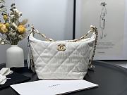 Chanel Gabrielle Small Hobo Metallic Crumpled Lambskin Bag A91810 - 1