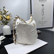 Chanel Gabrielle Small Hobo Metallic Crumpled Lambskin Bag A91810 - 3