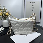 Chanel Gabrielle Small Hobo Metallic Crumpled Lambskin Bag A91810 - 5