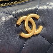 Chanel Gabrielle Small Hobo Metallic Crumpled Lambskin Bag In Black A91810 - 6