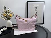 Chanel Gabrielle Small Hobo Metallic Crumpled Lambskin Bag In Pink A91810 - 1