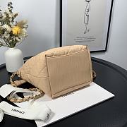 Chanel Gabrielle Small Hobo Metallic Crumpled Lambskin Bag In Light Brown A91810 - 3