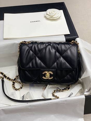 Chanel 19 Maxi Bag in Lambskin AS1162 Size 19x14.5x8.5cm