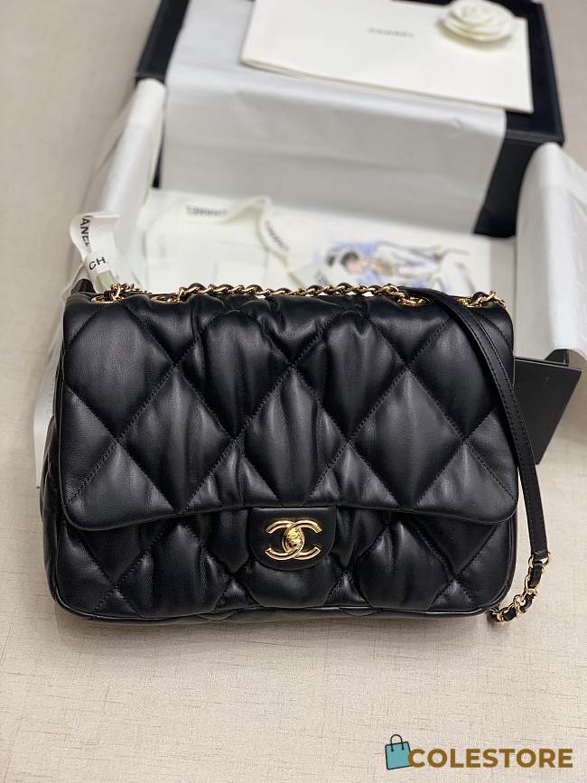 Chanel 19 Maxi Bag in Lambskin AS1162 Size  