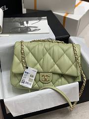 Chanel 19 Maxi Bag in Lambskin AS1162 In Green Size 19x14.5x8.5cm - 1