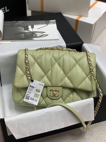 Chanel 19 Maxi Bag in Lambskin AS1162 In Green Size 19x14.5x8.5cm
