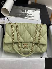 Chanel 19 Maxi Bag in Lambskin AS1162 In Green Size 19x14.5x8.5cm - 3