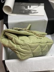 Chanel 19 Maxi Bag in Lambskin AS1162 In Green Size 19x14.5x8.5cm - 2
