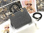 Lady Dior Five Pattern Embroidrered Sun M0565 Size 24x20x11cm - 5