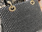 Lady Dior Five Pattern Embroidrered Sun M0565 Size 24x20x11cm - 6