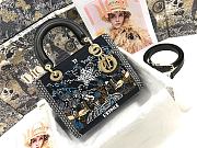 Lady Dior Five-Pattern Embroidered Star Beads M0565 Size: 24x20x11cm - 1