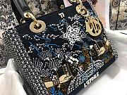 Lady Dior Five-Pattern Embroidered Star Beads M0565 Size: 24x20x11cm - 6