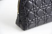 Dior Caro Beauty Pouch Black Cannage Lambskin S5047 Size 23x15.5x7.5cm - 6
