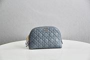 Dior Caro Beauty Pouch Calfskin S5047 Size 23x15.5x7.5cm - 3