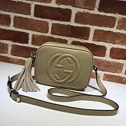 Gucci Soho Small Leather Disco Bag In Beige 308364 Size 21x15x7cm - 1