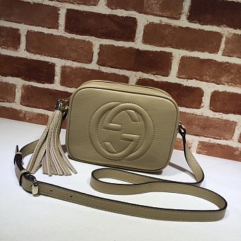 Gucci Soho Small Leather Disco Bag In Beige 308364 Size 21x15x7cm