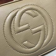 Gucci Soho Small Leather Disco Bag In Beige 308364 Size 21x15x7cm - 6