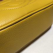 Gucci Soho Small Leather Disco Bag In Blue 308364 Size 21x15x7cm - 3