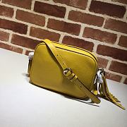 Gucci Soho Small Leather Disco Bag In Blue 308364 Size 21x15x7cm - 4