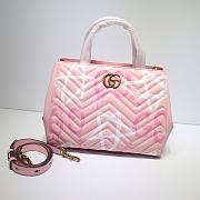 Gucci GG Marmont Shoulder Bag In Pink 448054 Size 26x20x12cm - 1