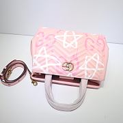 Gucci GG Marmont Shoulder Bag In Pink 448054 Size 26x20x12cm - 3
