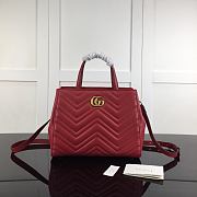 Gucci GG Marmont Top 2ways Shoulder Bag In Rose 448054 Size 26x20x13cm - 1