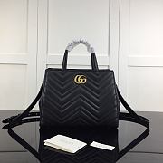 Gucci GG Marmont Top 2ways Shoulder Bag In Black 448054 Size 26x20x13cm - 1