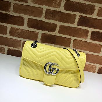 Gucci Small Matelassé Shoulder Bag 443497 Size 26x15x7cm