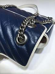 Gucci GG Marmont Small Shoulder Bag Turquoise Leather Trim 26cm - 4