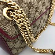 Gucci GG Marmont Small Shoulder Bag Canvas Leather Trim 26cm - 3