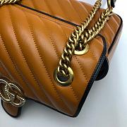 Gucci GG Marmont Small Shoulder Bag Leather Trim 443497 Size 26x15x7cm - 2