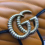 Gucci GG Marmont Small Shoulder Bag Leather Trim 443497 Size 26x15x7cm - 3