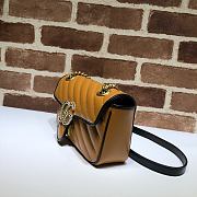 Gucci GG Marmont Small Shoulder Bag Leather Trim 443497 Size 26x15x7cm - 6