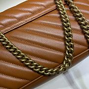 Gucci GG Marmont Small Matelassé Shoulder Bag Brown Leather 26cm - 5