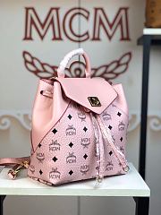 MCM Stark Side Studs Backpack in Visetos 5922 Size 24x21x12cm - 6