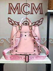 MCM Stark Side Studs Backpack in Visetos 5922 Size 24x21x12cm - 3