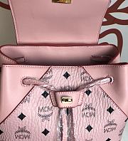 MCM Stark Side Studs Backpack in Visetos 5922 Size 24x21x12cm - 2