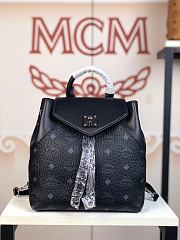 MCM Stark Side Studs Backpack In Black 5922 Size 24x21x12cm - 1