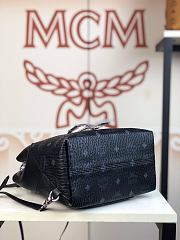 MCM Stark Side Studs Backpack In Black 5922 Size 24x21x12cm - 6