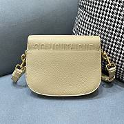 Dior Medium Dior Bobby Bag In Beige Lychee Pattern M9319 Size 22cm - 6