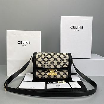 Ceiline Medium Triophe Bag In Black 191242 Size 22x16x7cm