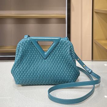 Bottega Veneta Small Point Top-Handle Bag In White 661986 Size 24×16×8cm 