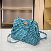 Bottega Veneta Small Point Top-Handle Bag In White 661986 Size 24×16×8cm  - 2