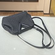 Bottega Veneta Small Point Top-Handle Bag In Grey 661986 Size 24×16×8cm  - 5