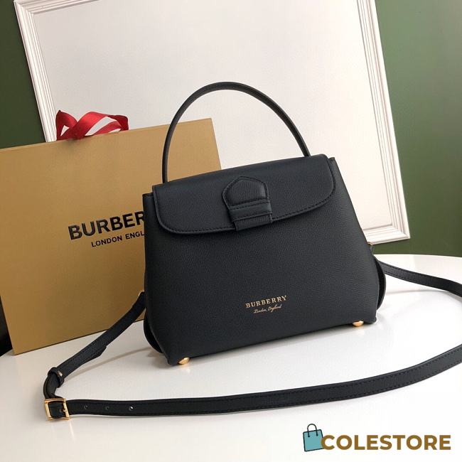 Buberry Medium Leather Two Handle Title Bag 6181 Size 26x12x21cm - 1