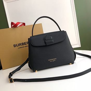 Buberry Medium Leather Two Handle Title Bag 6181 Size 26x12x21cm